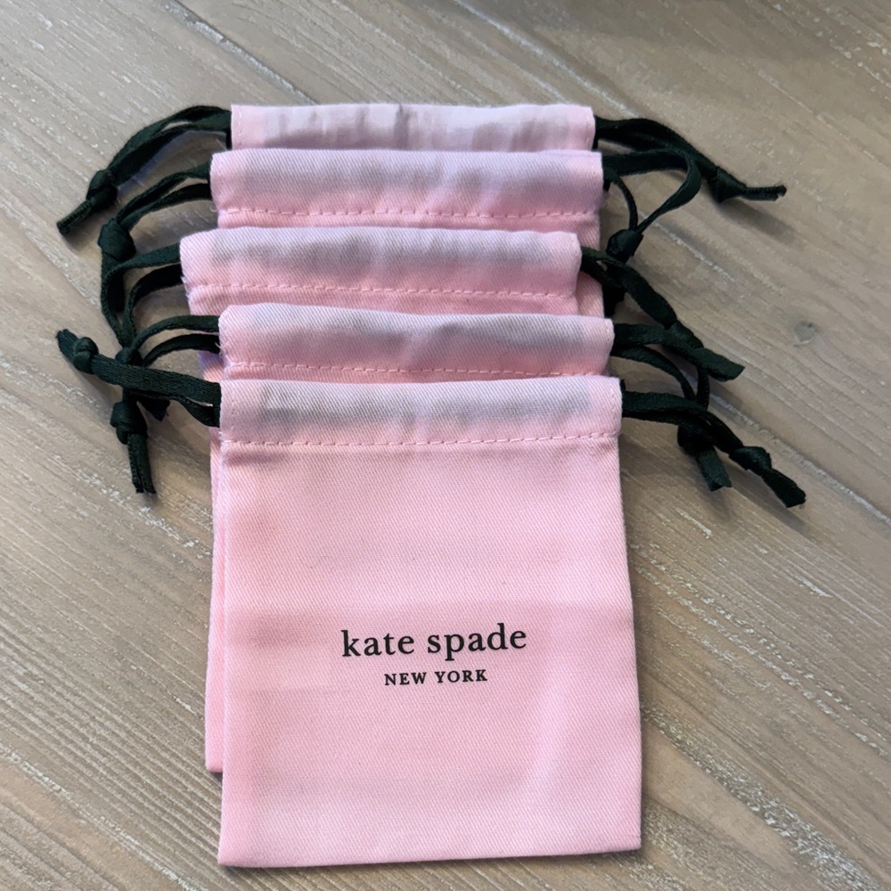 Kate Spade Pink Satin Pouches